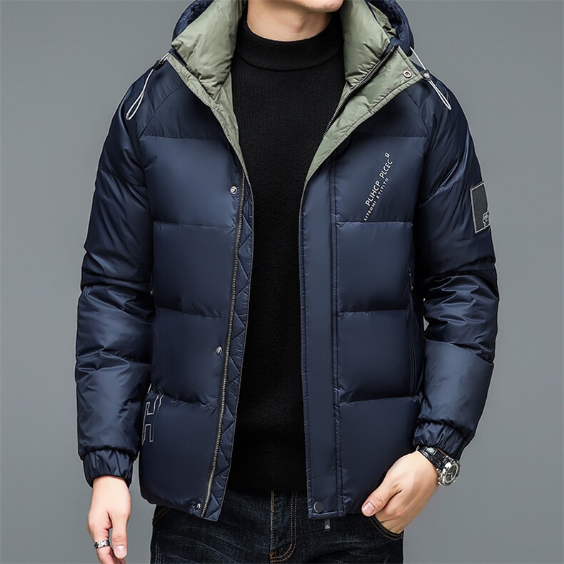 2023冬季新款男士连帽加厚保暖棉服中年商务休闲男装棉衣外套,男装棉衣,电商B212（原钱塘6029）
