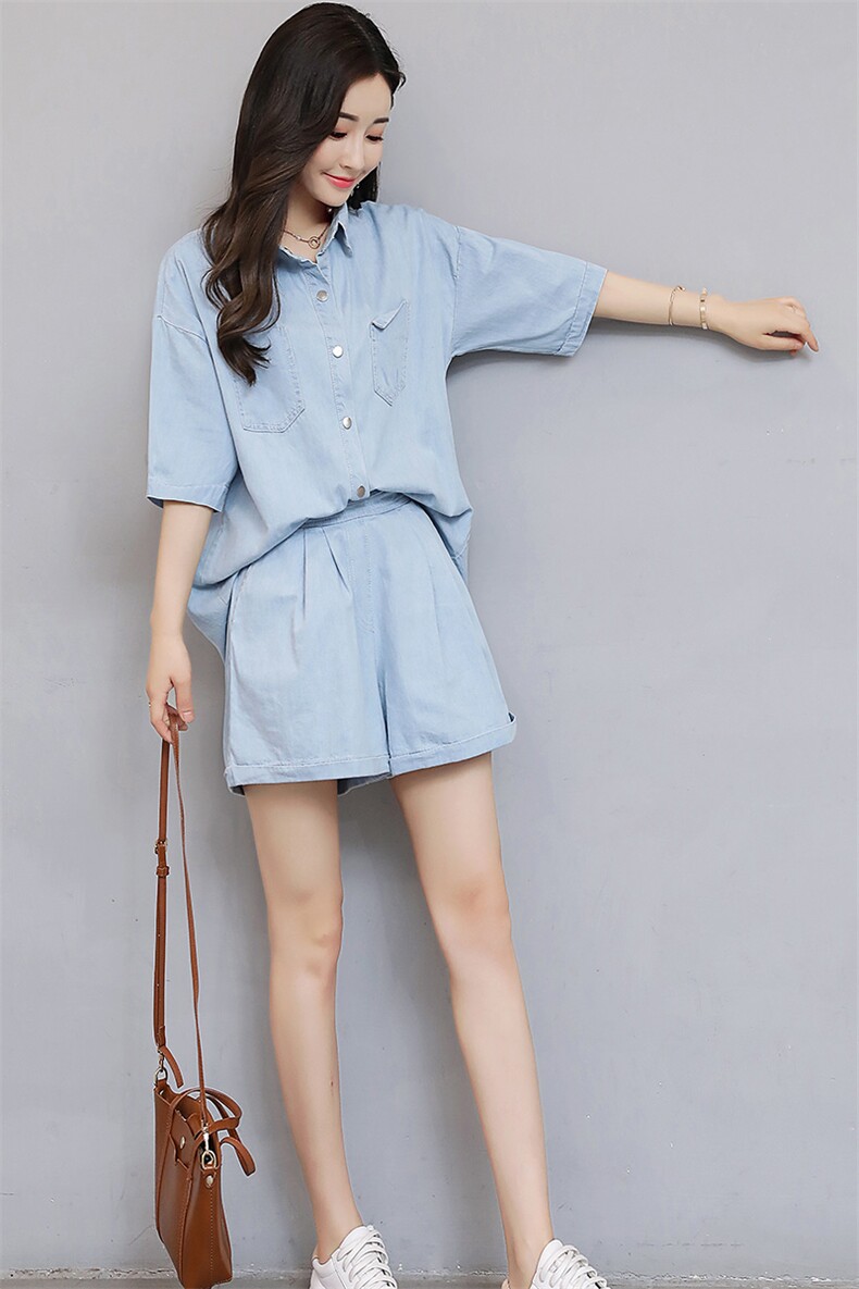POLO领时尚显瘦修身个性套装/套裙2021年夏季简约排扣口袋,女装套装/套裙,艾尚靓装