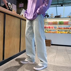 夏季垂坠感男九分裤夏直筒阔腿老爹裤百搭青年休闲裤K801-P33，男装休闲裤，星座512-2
