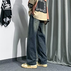 牛仔裤男秋季潮大码休闲裤子高街N1787P38，男装牛仔裤，星座1116-2