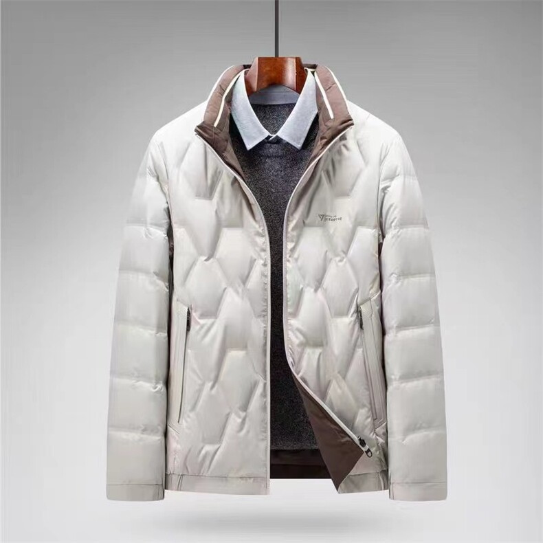 2025年秋季时尚百搭通勤简约休闲双面穿，男装羽绒服，牛米欧羽绒服工厂店