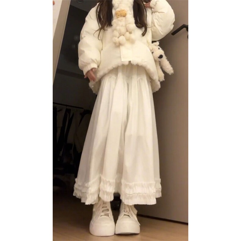 1506A/G78560/P92可爱奶油蓝可爱兔子毛球花边连帽棉服,男装棉衣,星座1506A
