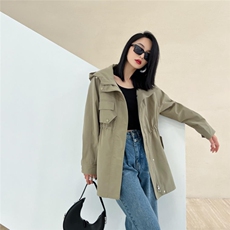 风衣外套，女装风衣，MZ 慕姿