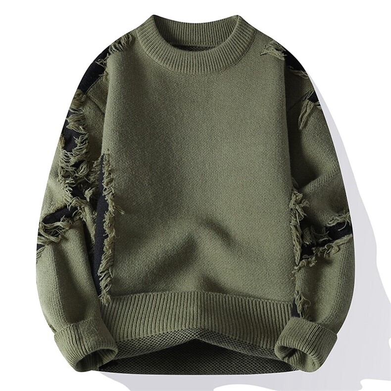 2024【新品】秋冬新款男士仿貂绒针织衫潮流百搭毛衣-M5158-P55,男装针织衫/毛衣,星座1105