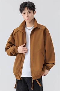 新款硬汉风户外夹克男立领纯色上衣冲锋衣外套A157B-JK7822-P70图片