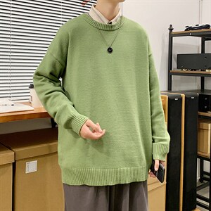 韩版时尚休闲针织衫青年2024秋冬新款毛衣男上衣A161-2-M001-P35图片