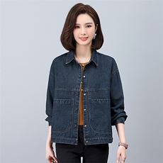 （热卖款）持续返单2024年秋季时尚舒适牛仔外套，女装短外套，悦见她