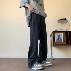 微喇叭牛仔裤男2025新款cleanfit美式高街阔腿微辣喇裤子-K6136，男装牛仔裤，星座601-2