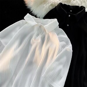 夏季休闲潮流翻领Polo衫港风情侣冰丝短袖上衣T恤男 T1091-P30图片