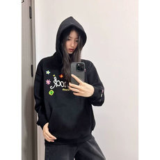 5345-P53原版刺绣/袖口有绣/后包领情侣款休闲卫衣薄款，女装卫衣/绒衫，星座617A-2
