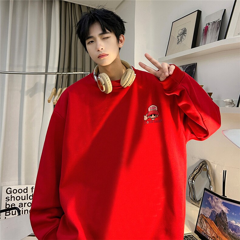 直播360克重磅美式潮牌印花卫衣Y125特P28同步供应华棉品质,男装卫衣,电商A486