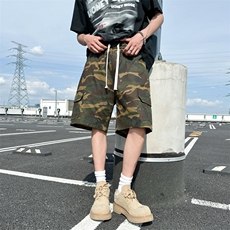 夏季设计感牛仔薄款潮牌宽松高街阔腿五分裤N215-P50，男装牛仔裤，星座308B-2