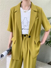 现货冰丝缎面西装，女装西装，TOP.1