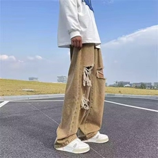 青春流行ins男直筒水洗牛仔裤B5041P42，男装牛仔裤，星座1116-2