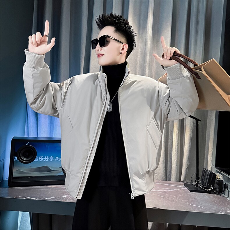 冬季新款男士立领棉衣男潮流简约棉服外套MY8601-P148，男装棉衣，电商A368