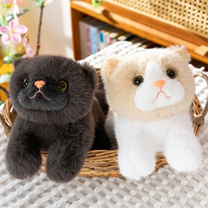 仿真趴猫毛绒玩具