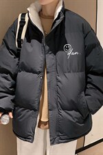 ！2023秋冬笑脸印花棉衣男保暖时尚棉服外套MY102特P78，男装棉衣，电商B220