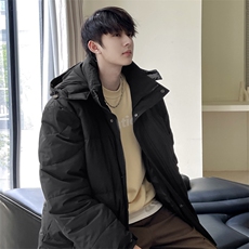 羽绒服男冬季新款港风宽松长款白鸭绒外套YR932-P170(控价228，男装羽绒服，星座214-3