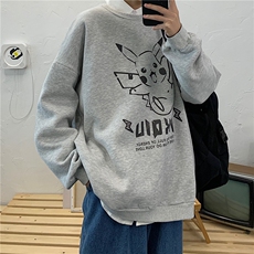 S6078-P35春季圆领卫衣男大码韩版宽松长袖外套男，男装卫衣，电商A040
