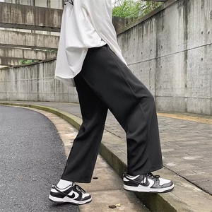 坠感垂感宽松西装裤男直筒日系ins百搭休闲裤GK36P30图片