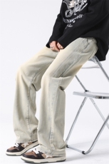 8XL-M特大码牛仔裤渐变宽松阔腿裤男加肥加大休闲款k915p55控78，男装牛仔裤，电商D206-1