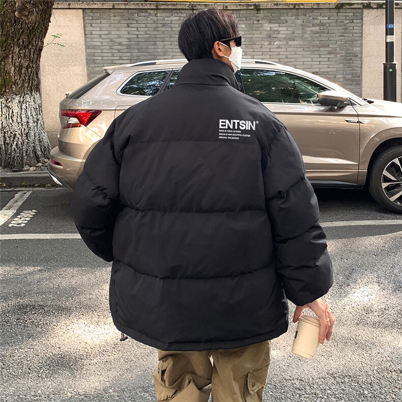 主推秋冬新款保暖立领宽松棉服外套男 MY62039特批65控99图片