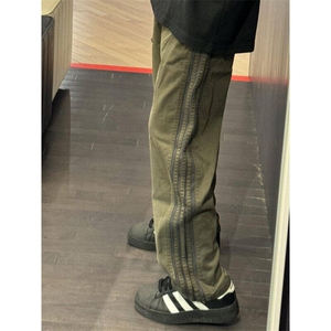 vibe运动条纹工装裤男款直筒休闲夏季斜纹工装伐木裤XZK144-p40图片