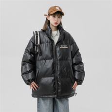 中性风23冬季时尚百搭宽松字母印花潮流棉服外套MY452特批95控158，男装棉衣，A247A