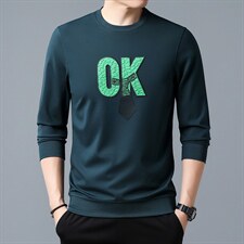 SXL2605秋季新款2023年男士休闲圆领卫衣长袖套头外套时尚T恤P62，男装卫衣，电商B360