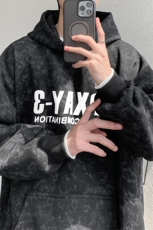 大皂风秋冬重磅450克假两件宽松连帽卫衣男WY3707-P70控108，男装卫衣，电商B208