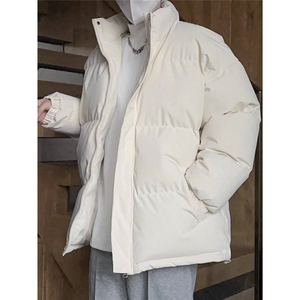 纯色棉服男保暖图片