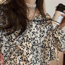 现货海军领碎花裙，其它，XTZ style