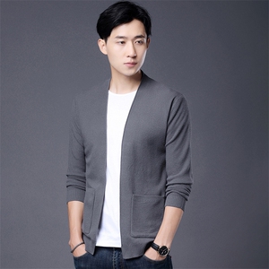 BT2626钱塘2020-2春秋季新款男士纯色秀开衫休闲毛衣量大价优P47图片