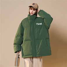 白鸭绒中性风22冬季新款字母印花加厚立领羽绒服YR191P195控258，男装羽绒服，A247A