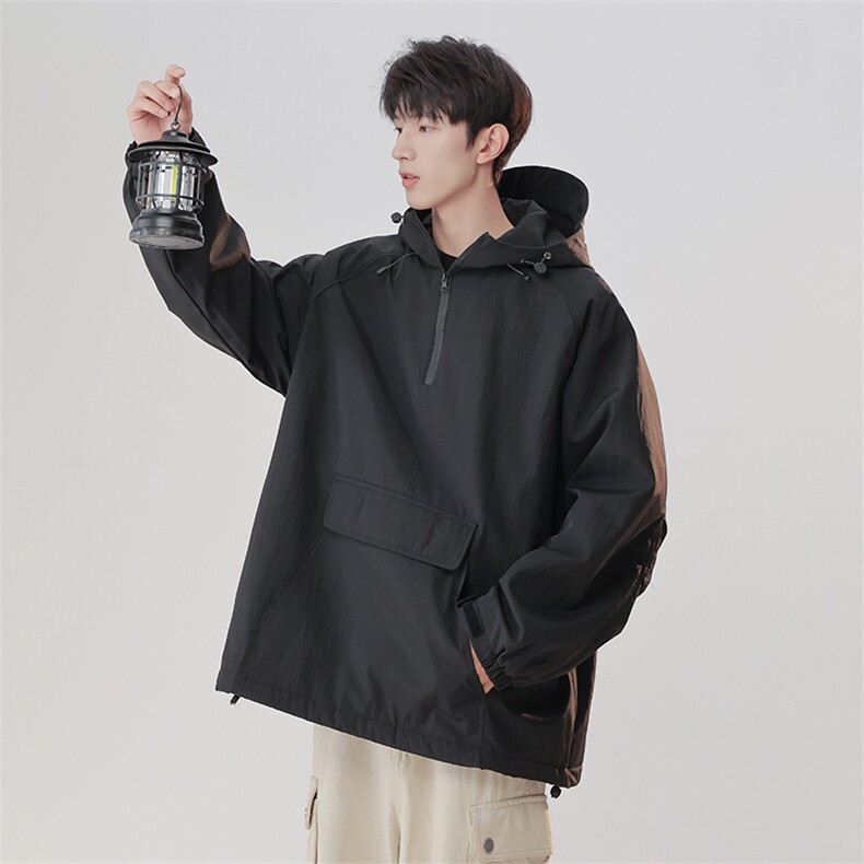 JK912-P83美式冲锋衣外套男夹克女秋冬户外防风防水潮牌情侣款图片