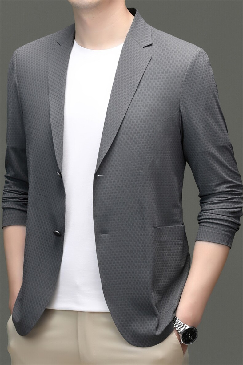 R-XF1011男式春秋新款长袖简约西服休闲商务便服西装单西,男装西服套装,电商B360