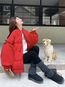 花边拼接白鸭绒棒球羽绒服女2025冬装保暖外套小个子跨年圣诞好看图片
