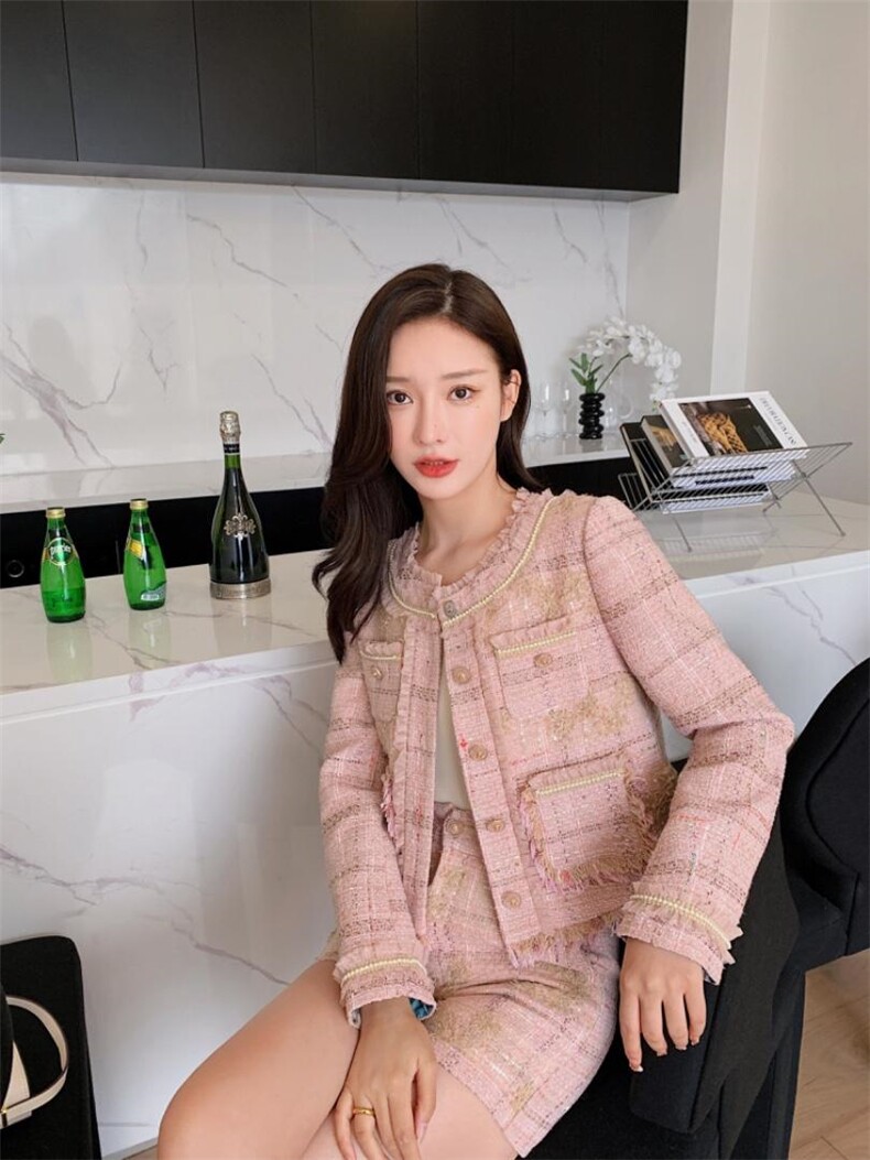 【现货】小香风超重工套装，女装职业装，一浅浅+