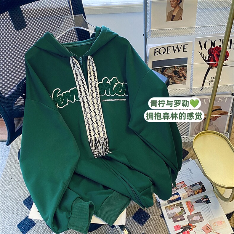 提花加厚秋装双层帽毛巾绣卫衣女连帽秋冬装时尚休闲卫衣E697-P45,男装卫衣,星座911-2(原星座613-2）