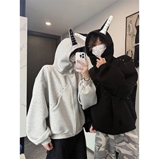 有货网图203-6F2594P59特早秋美式杜宾犬高街连帽卫衣，男装卫衣，星座203-6(原电商259)
