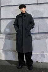 秋冬加棉毛呢大衣男时尚流行宽松风衣中长款过膝外套MN00330/P135，男装毛呢大衣，电商B316