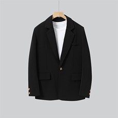 秋季新款男士休闲港风宽松西服套装衣服+裤子整套西装XZ810-P150，男装西服套装，星座505-3
