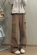 B221美式ins高街暗黑多口袋宽松工装休闲裤LK24153-P65控88，男装工装外套，电商B221