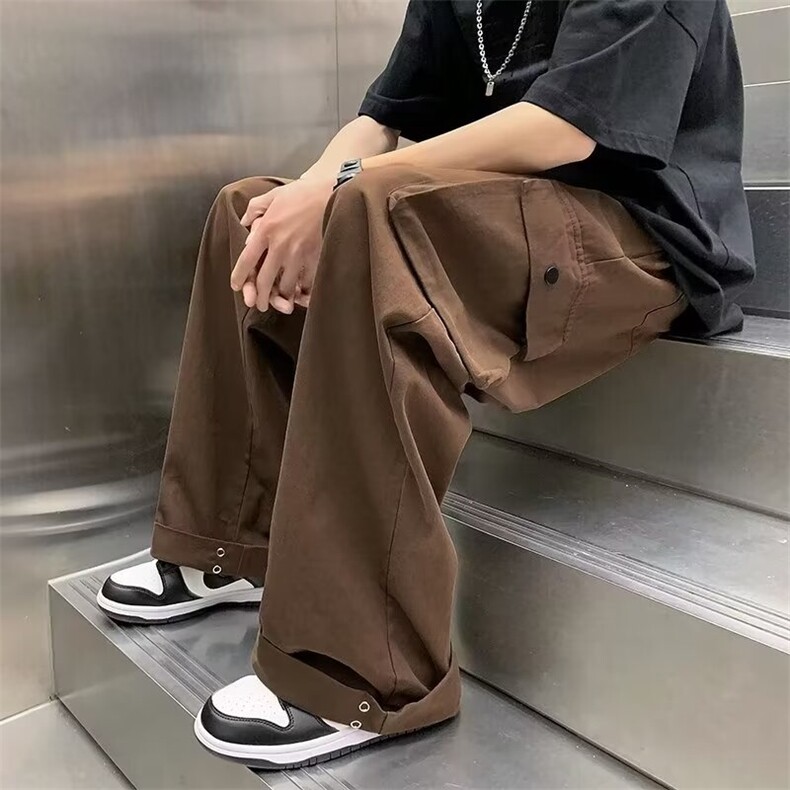 2024春季新款小众宽松休闲裤美式街头多口袋机能工装裤K7680-P50,男装休闲裤,星座512-3