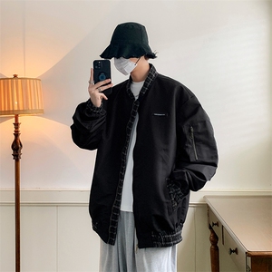 Wt010-P60美式复古拼接飞行员BF夹克棒球服图片