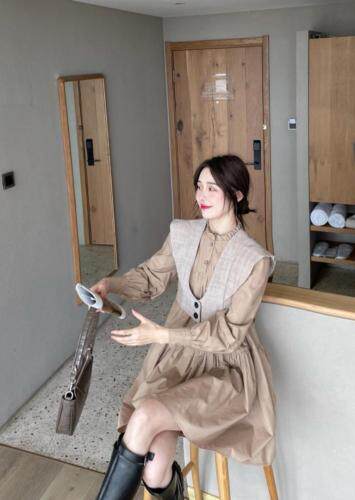 秋冬连衣裙，女装连衣裙，欧尚时