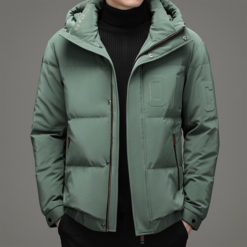 羽绒服男士连帽冬装新款宽松厚款保暖面包服外套SNNYR86R018-P235，男装羽绒服，电商B212（原钱塘6029）