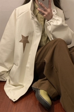 中性风鳄鱼纹印花字母设计大码潮流休闲夹克男JK77746P85控128，男装夹克，星座227-7