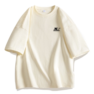 可设48小时发货 支持抖音得物来样二开230克重磅美式短袖t恤MT391图片