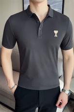 2024夏季新款英伦风高品质修身刺绣POLO衫冰丝短袖T恤男D251-p48，男装T恤，电商D303